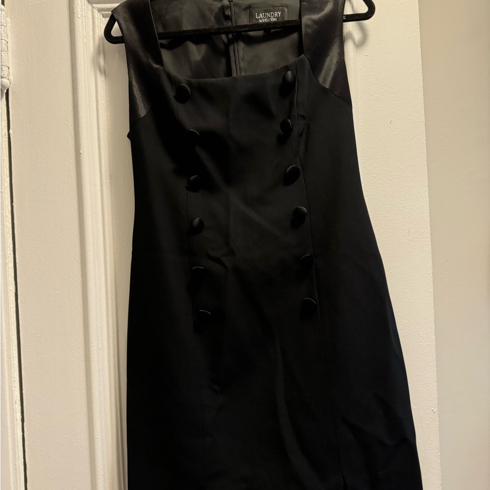 Laundry By Shelli Segal Black Strapless Sheath Dress